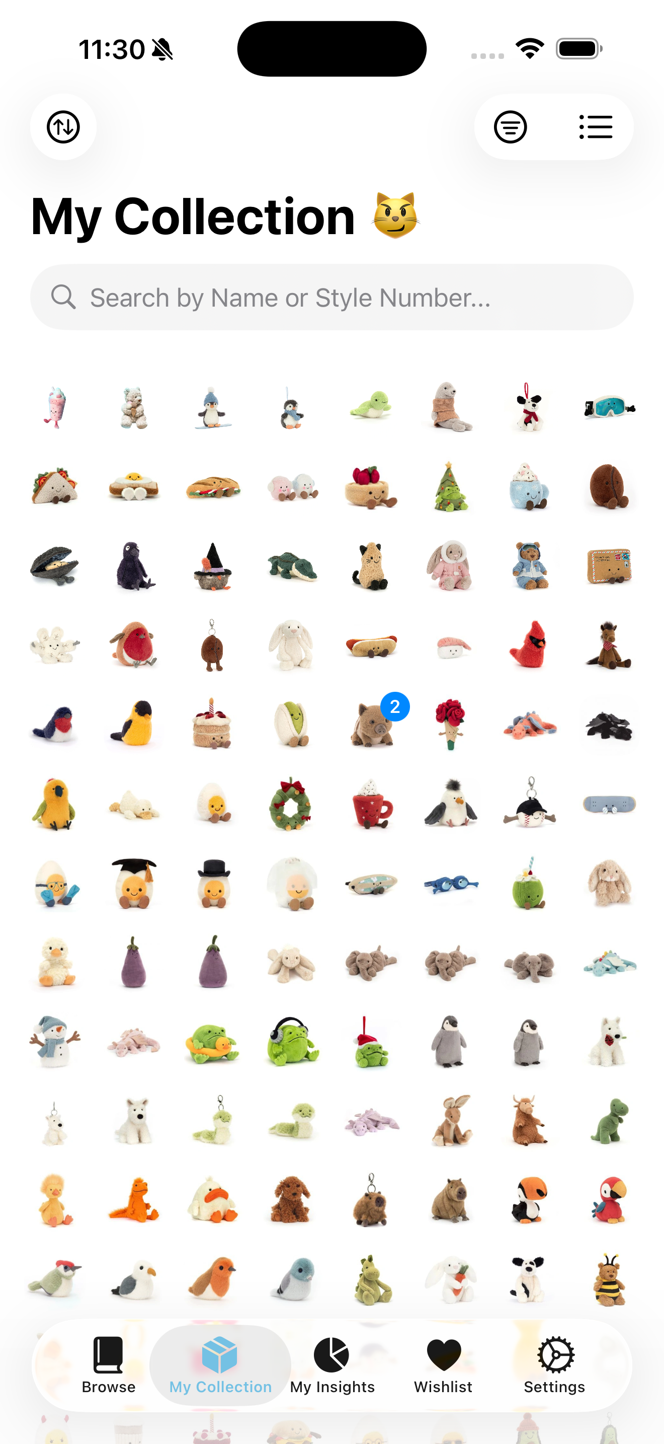 Collection in Grid View